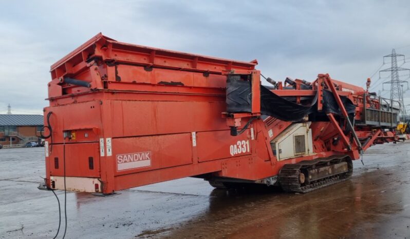 2010 Sandvik QA331 Screeners For Auction: Leeds – 22nd, 23rd, 24th & 25th January 25 @ 8:00am full