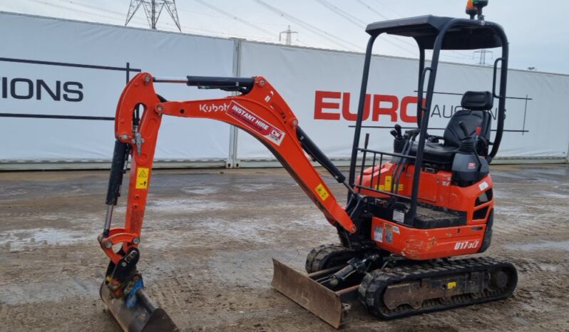 2020 Kubota U17-3A Mini Excavators For Auction: Leeds – 22nd, 23rd, 24th & 25th January 25 @ 8:00am