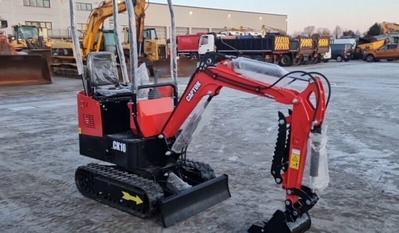 Unused 2024 Captok CK10 Micro Excavators For Auction: Leeds – 22nd, 23rd, 24th & 25th January 25 @ 8:00am full