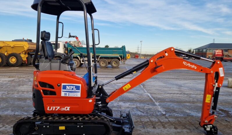 2024 Kubota U17-3A Mini Excavators For Auction: Leeds – 22nd, 23rd, 24th & 25th January 25 @ 8:00am full