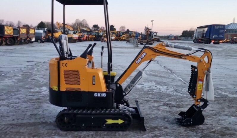 Unused 2024 Captok CK15 Micro Excavators For Auction: Leeds – 22nd, 23rd, 24th & 25th January 25 @ 8:00am full