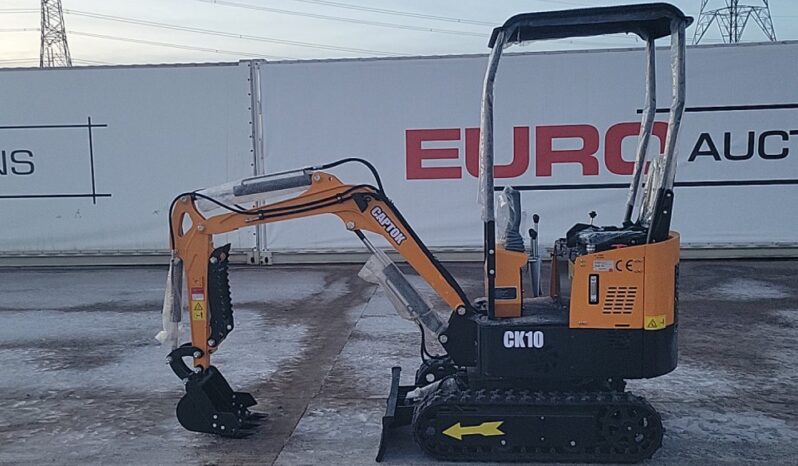 Unused 2024 Captok CK10 Micro Excavators For Auction: Leeds – 22nd, 23rd, 24th & 25th January 25 @ 8:00am full