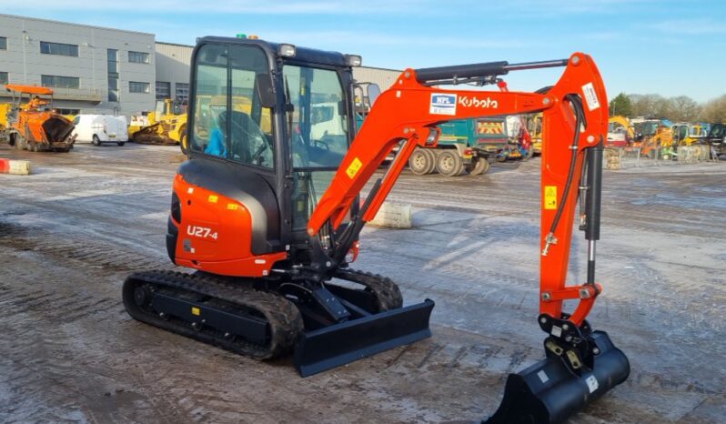 Unused 2024 Kubota U27-4 Mini Excavators For Auction: Leeds – 22nd, 23rd, 24th & 25th January 25 @ 8:00am full