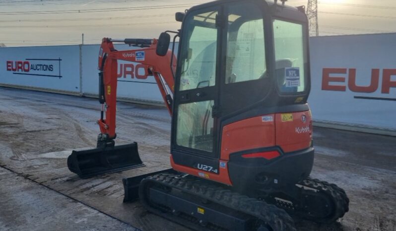 Unused 2024 Kubota U27-4 Mini Excavators For Auction: Leeds – 22nd, 23rd, 24th & 25th January 25 @ 8:00am full