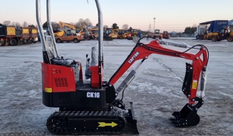 Unused 2024 Captok CK10 Micro Excavators For Auction: Leeds – 22nd, 23rd, 24th & 25th January 25 @ 8:00am full