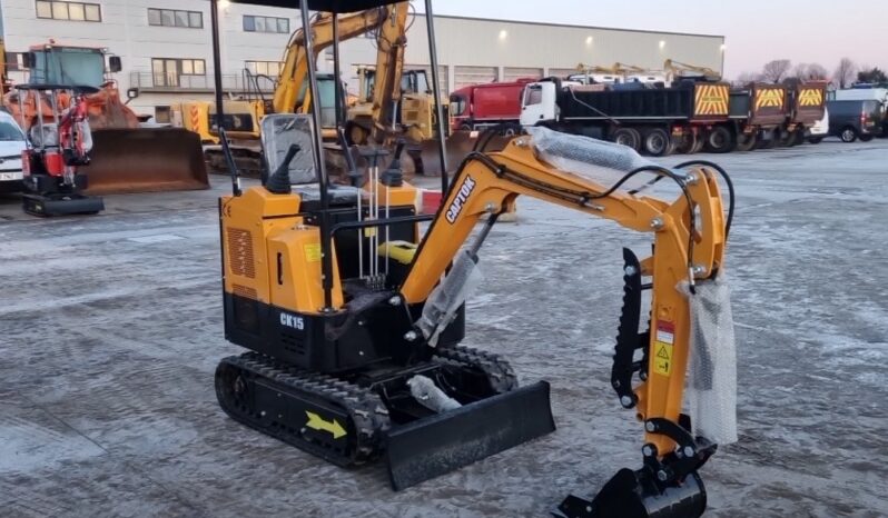 Unused 2024 Captok CK15 Micro Excavators For Auction: Leeds – 22nd, 23rd, 24th & 25th January 25 @ 8:00am full