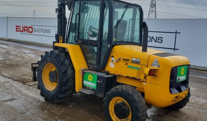 JCB 926 Rough Terrain Forklifts For Auction: Leeds – 22nd, 23rd, 24th & 25th January 25 @ 8:00am full