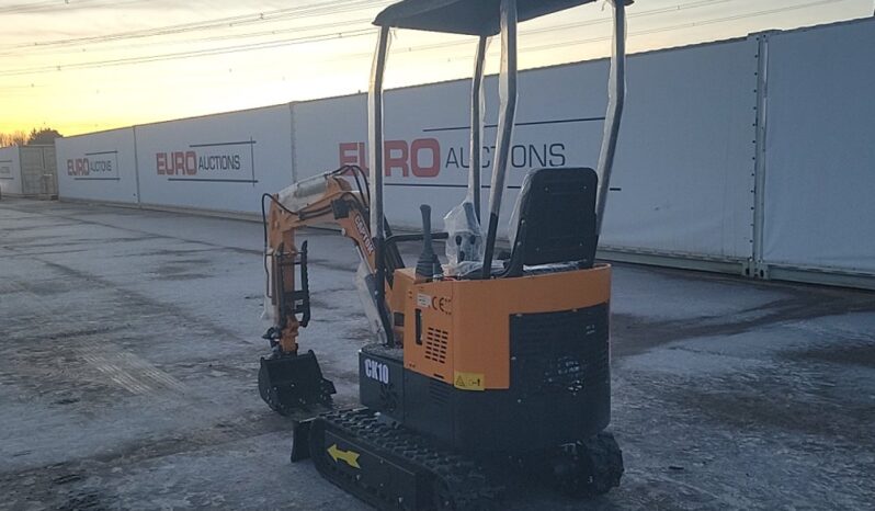 Unused 2024 Captok CK10 Micro Excavators For Auction: Leeds – 22nd, 23rd, 24th & 25th January 25 @ 8:00am full