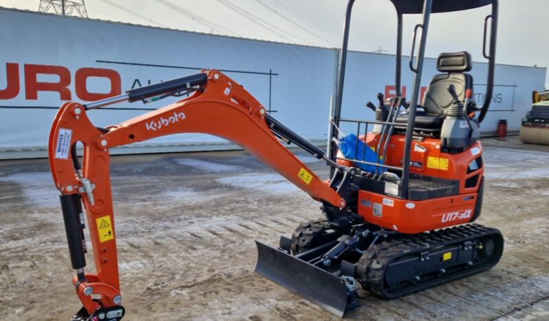 2024 Kubota U17-3A Mini Excavators For Auction: Leeds – 22nd, 23rd, 24th & 25th January 25 @ 8:00am