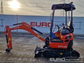 2024 Kubota U17-3A Mini Excavators For Auction: Leeds – 22nd, 23rd, 24th & 25th January 25 @ 8:00am full