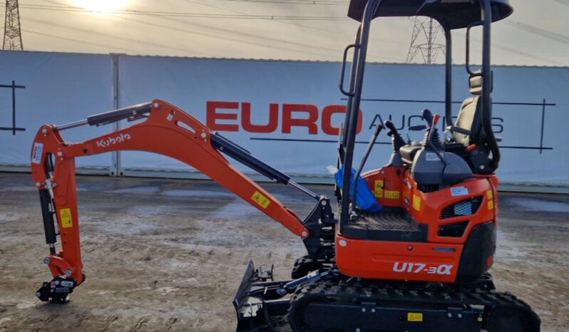 2024 Kubota U17-3A Mini Excavators For Auction: Leeds – 22nd, 23rd, 24th & 25th January 25 @ 8:00am full