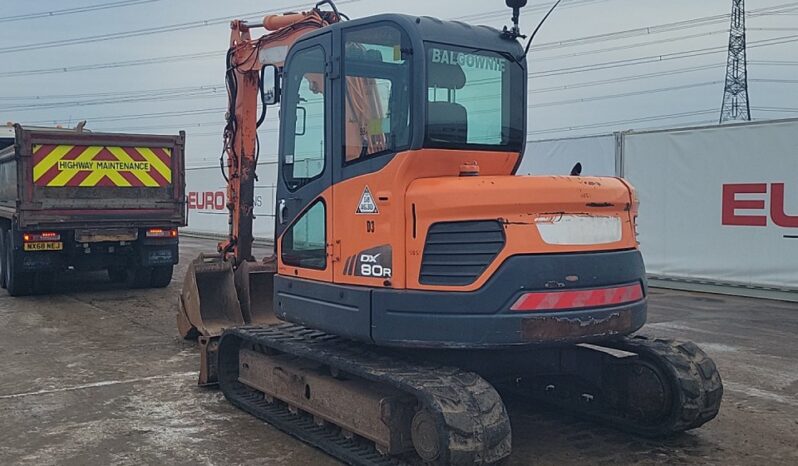 2013 Doosan DX80R 6 Ton+ Excavators For Auction: Leeds – 22nd, 23rd, 24th & 25th January 25 @ 8:00am full