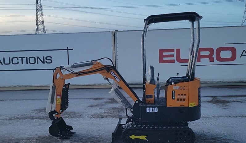 Unused 2024 Captok CK10 Micro Excavators For Auction: Leeds – 22nd, 23rd, 24th & 25th January 25 @ 8:00am full