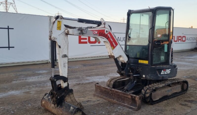 2021 Bobcat E26 Mini Excavators For Auction: Leeds – 22nd, 23rd, 24th & 25th January 25 @ 8:00am