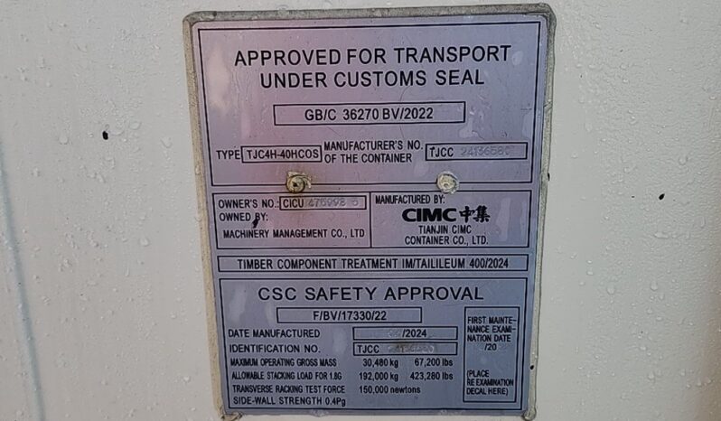 Unused 2024 Pandabox 40′ HC Container, 4 Side Double Doors (Cannot Be Reconsigned) Containers For Auction: Dromore – 21st & 22nd February 2025 @ 9:00am For Auction on 2025-02-21 full