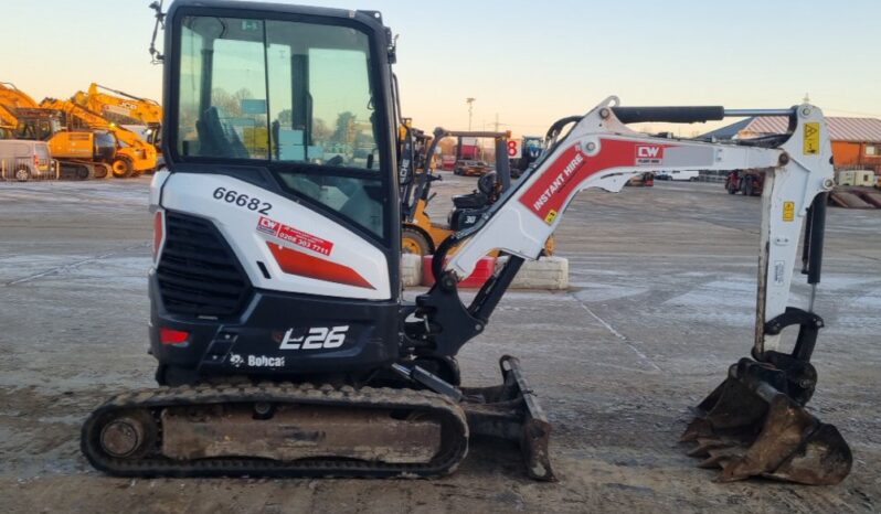 2021 Bobcat E26 Mini Excavators For Auction: Leeds – 22nd, 23rd, 24th & 25th January 25 @ 8:00am full