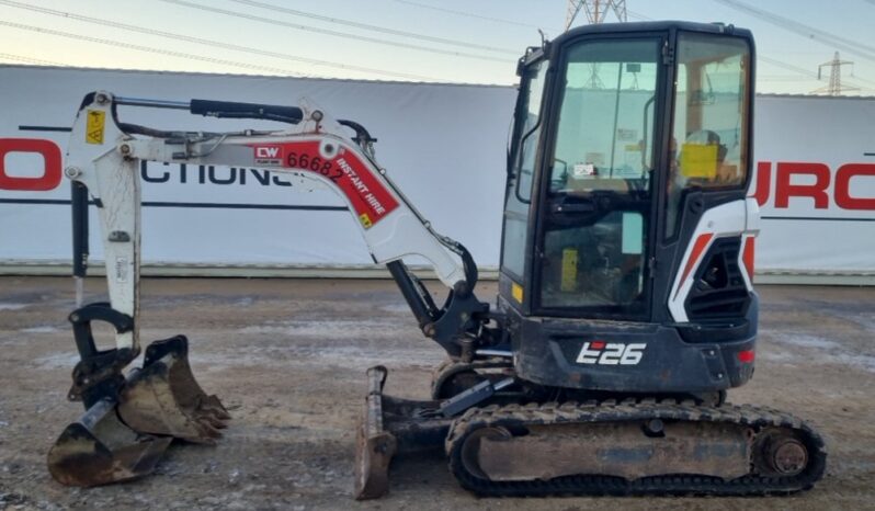 2021 Bobcat E26 Mini Excavators For Auction: Leeds – 22nd, 23rd, 24th & 25th January 25 @ 8:00am full