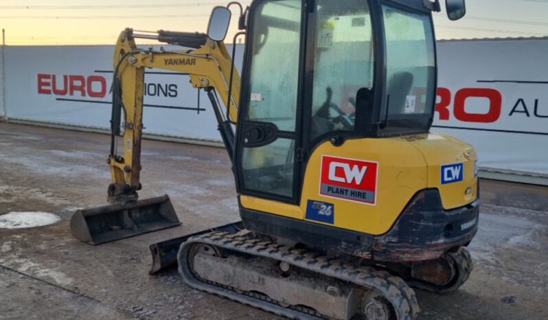 2020 Yanmar SV26 Mini Excavators For Auction: Leeds – 22nd, 23rd, 24th & 25th January 25 @ 8:00am full