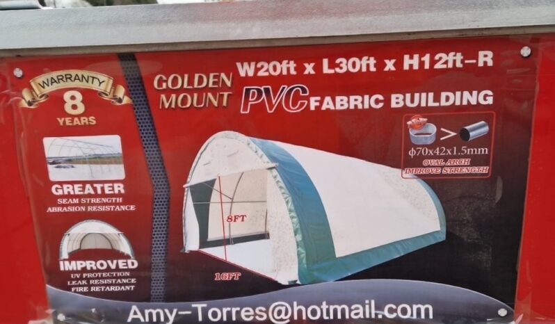 Unused Golden Mount 20x30x12′ PVC Dome Storage Shelter Modular Buildings For Auction: Leeds – 22nd, 23rd, 24th & 25th January 25 @ 8:00am full