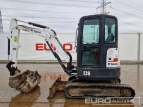 2017 Bobcat E26 EM Mini Excavators For Auction: Leeds – 22nd, 23rd, 24th & 25th January 25 @ 8:00am full