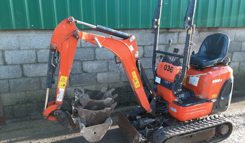 0.8T Excavator Kubota K008-3 2021 full