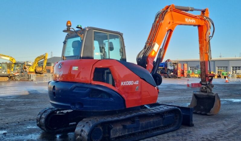 2018 Kubota KX080-4A 6 Ton+ Excavators For Auction: Leeds – 22nd, 23rd, 24th & 25th January 25 @ 8:00am full