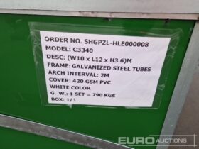 Unused Essential  33′ x 40′ x 11.8′ Container PVC Shelter Modular Buildings For Auction: Leeds – 22nd, 23rd, 24th & 25th January 25 @ 8:00am full