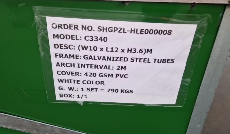 Unused Essential  33′ x 40′ x 11.8′ Container PVC Shelter Modular Buildings For Auction: Leeds – 22nd, 23rd, 24th & 25th January 25 @ 8:00am full