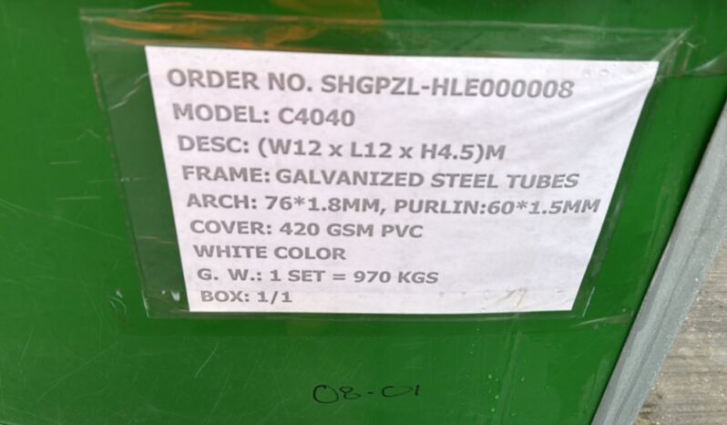 Unused Essential  40′ x 40′ PVC Dome Shelter Modular Buildings For Auction: Leeds – 22nd, 23rd, 24th & 25th January 25 @ 8:00am full