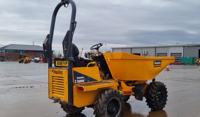 2018 Thwaites 3 Ton Site Dumpers For Auction: Leeds – 22nd, 23rd, 24th & 25th January 25 @ 8:00am full