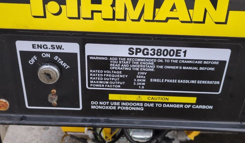 Firman SPG3800E1 Generators For Auction: Dromore – 21st & 22nd February 2025 @ 9:00am For Auction on 2025-02-22 full