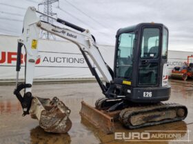 2017 Bobcat E26 EM Mini Excavators For Auction: Leeds – 22nd, 23rd, 24th & 25th January 25 @ 8:00am