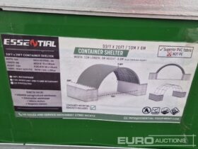 Unused Essential  33′ x 20′ x 11.8′ Container PVC Shelter Modular Buildings For Auction: Leeds – 22nd, 23rd, 24th & 25th January 25 @ 8:00am