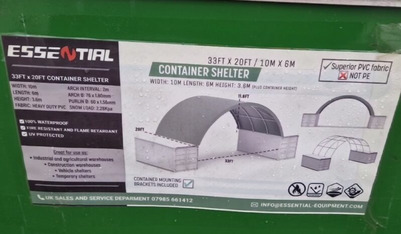 Unused Essential  33′ x 20′ x 11.8′ Container PVC Shelter Modular Buildings For Auction: Leeds – 22nd, 23rd, 24th & 25th January 25 @ 8:00am