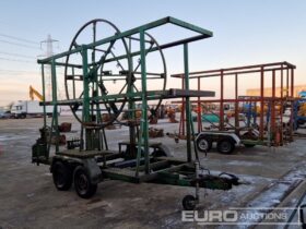 Steve Vick Twin Axle Pipe Reel Trailer Plant Trailers For Auction: Leeds – 22nd, 23rd, 24th & 25th January 25 @ 8:00am full