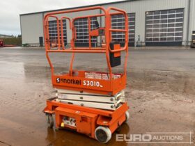 2018 Snorkel S3010ECE Manlifts For Auction: Dromore – 21st & 22nd February 2025 @ 9:00am For Auction on 2025-02-21 full