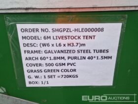 Unused Essential  20′ x 20′ x 12′ Livestock PVC Tent Modular Buildings For Auction: Leeds – 22nd, 23rd, 24th & 25th January 25 @ 8:00am full