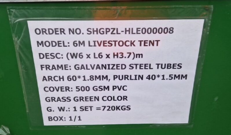 Unused Essential  20′ x 20′ x 12′ Livestock PVC Tent Modular Buildings For Auction: Leeds – 22nd, 23rd, 24th & 25th January 25 @ 8:00am full