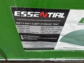 Unused Essential  40′ x 80′ x 20′ PVC Dome Shelter (2 of) Modular Buildings For Auction: Leeds – 22nd, 23rd, 24th & 25th January 25 @ 8:00am full