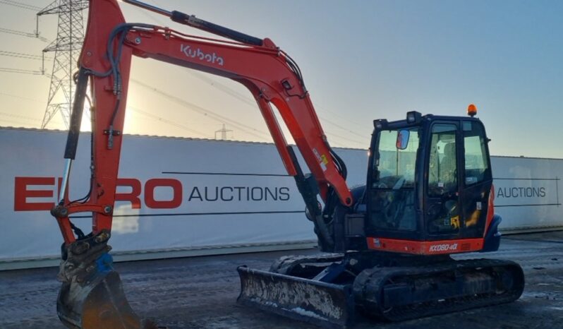 2018 Kubota KX080-4A 6 Ton+ Excavators For Auction: Leeds – 22nd, 23rd, 24th & 25th January 25 @ 8:00am