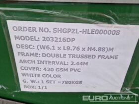 Unused Essential  20′ x 32′ x 16′ Double Trussed Storage PVC Tent Modular Buildings For Auction: Leeds – 22nd, 23rd, 24th & 25th January 25 @ 8:00am full