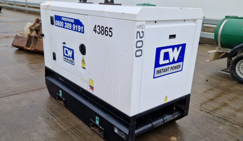 2017 HGI HRD200T Generators For Auction: Leeds – 22nd, 23rd, 24th & 25th January 25 @ 8:00am full