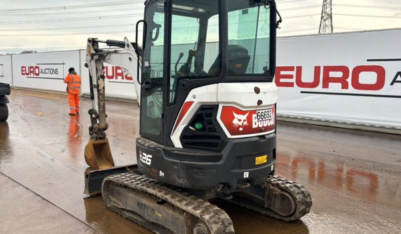 2021 Bobcat E26 Mini Excavators For Auction: Leeds – 22nd, 23rd, 24th & 25th January 25 @ 8:00am full