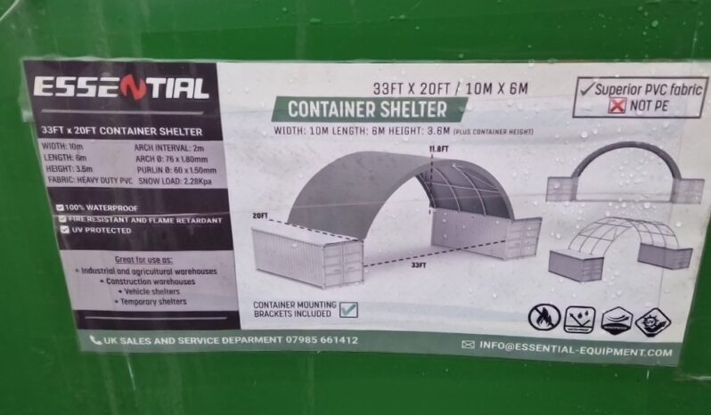 Unused Essential  33′ x 20′ x 11.8′ Container PVC Shelter Modular Buildings For Auction: Leeds – 22nd, 23rd, 24th & 25th January 25 @ 8:00am