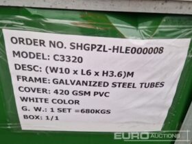 Unused Essential  33′ x 20′ x 11.8′ Container PVC Shelter Modular Buildings For Auction: Leeds – 22nd, 23rd, 24th & 25th January 25 @ 8:00am full