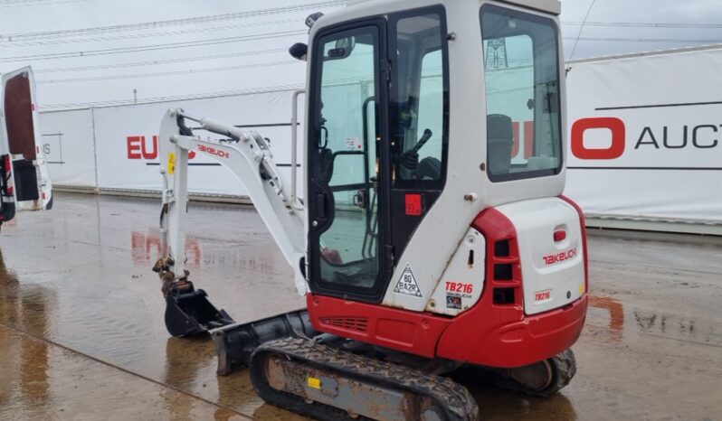 2020 Takeuchi TB216 Mini Excavators For Auction: Leeds – 22nd, 23rd, 24th & 25th January 25 @ 8:00am full