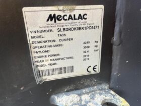 2019 Mecalac TA3H Dumper 1Ton  to 3 Ton for Sale full