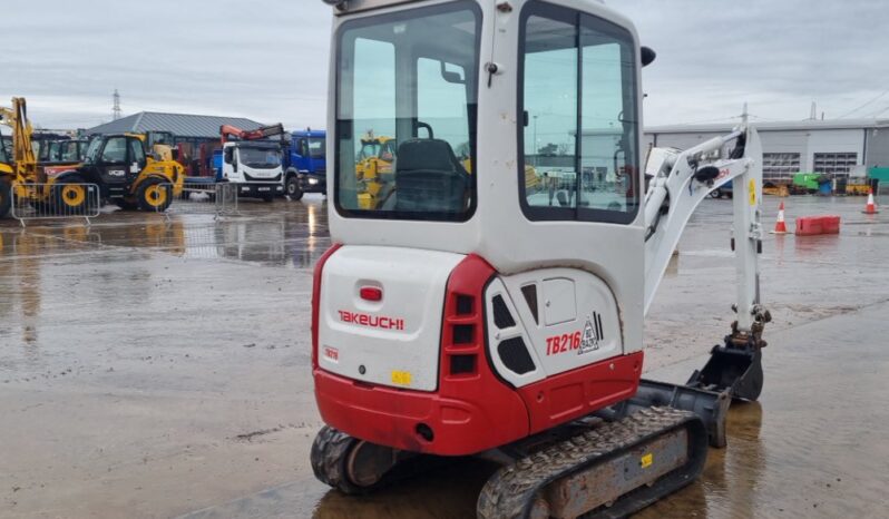 2020 Takeuchi TB216 Mini Excavators For Auction: Leeds – 22nd, 23rd, 24th & 25th January 25 @ 8:00am full