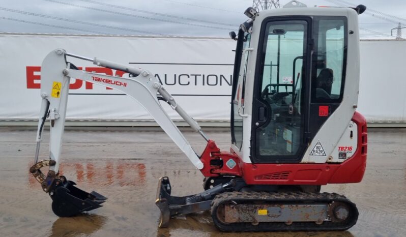 2020 Takeuchi TB216 Mini Excavators For Auction: Leeds – 22nd, 23rd, 24th & 25th January 25 @ 8:00am full