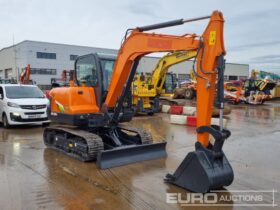 Unused 2024 Develon DX60E-10N 6 Ton+ Excavators For Auction: Leeds – 22nd, 23rd, 24th & 25th January 25 @ 8:00am full